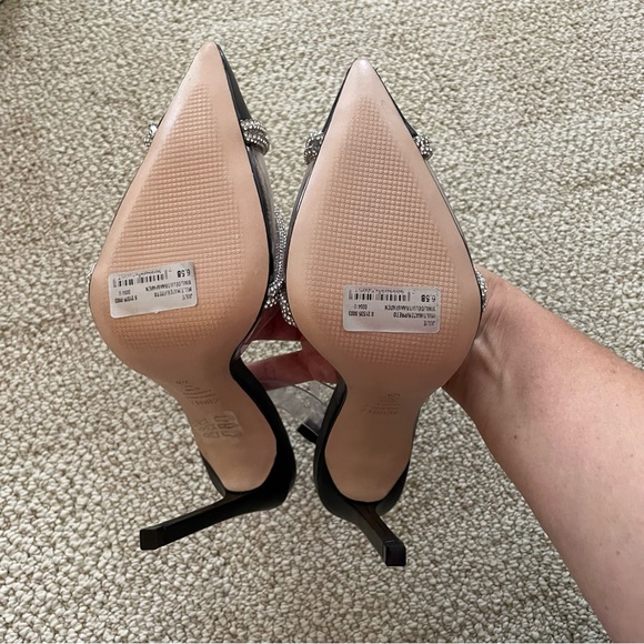 NWT Schutz Julie Slingback Heels Vinyl / Napa Leather Women’s size 6.5 - Picture 8 of 12